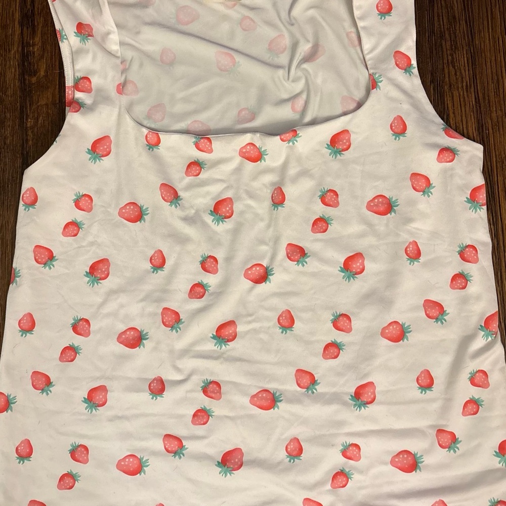 Square-Neck Strawberry Tank - Picture 3 of 3